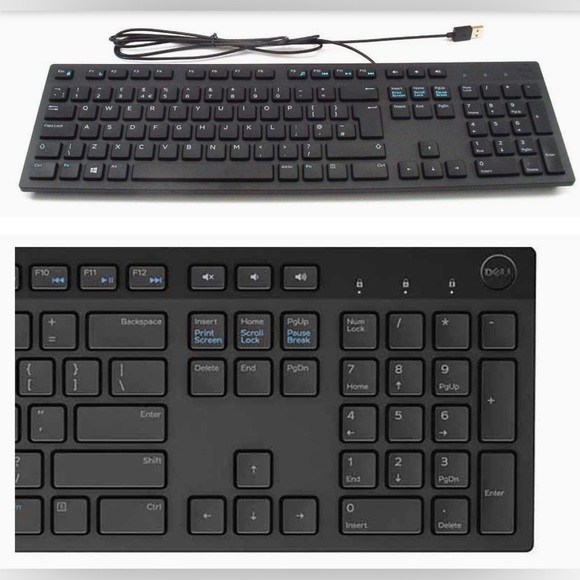 π Black Dell Multimedia Keyboard KB216 - US International (QWERTY) - Picture 2 of 5